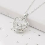 Ashes or Hair Inlaid Resin Heart Locket