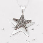 Fingerprint Layered Star Pendant