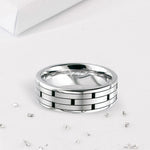 Titanium Secret Ashes Brick Ring