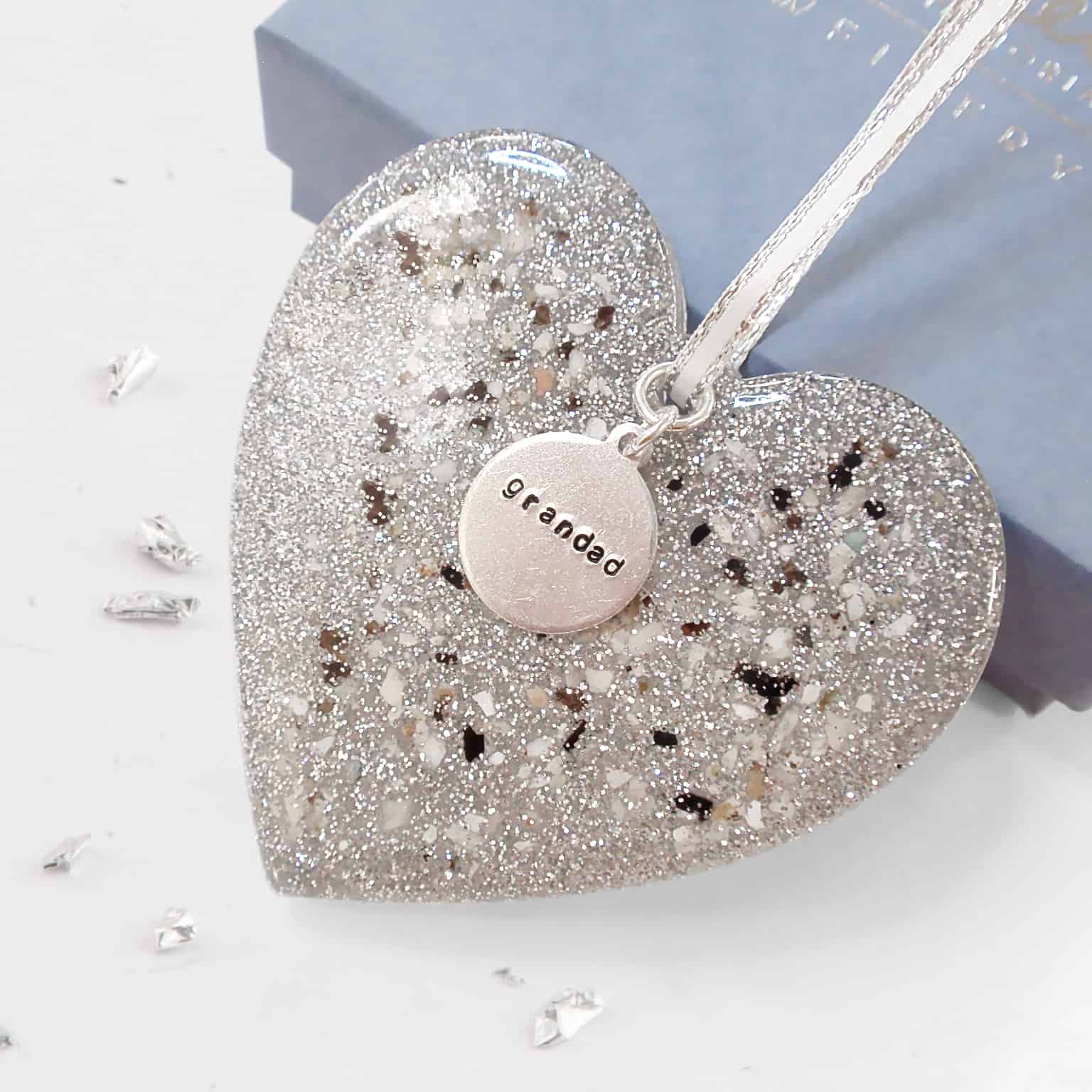 Ashes Or Hair Heart Tree Decoration