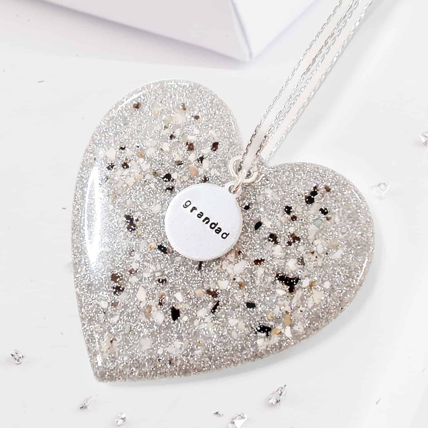 Ashes Or Hair Heart Tree Decoration