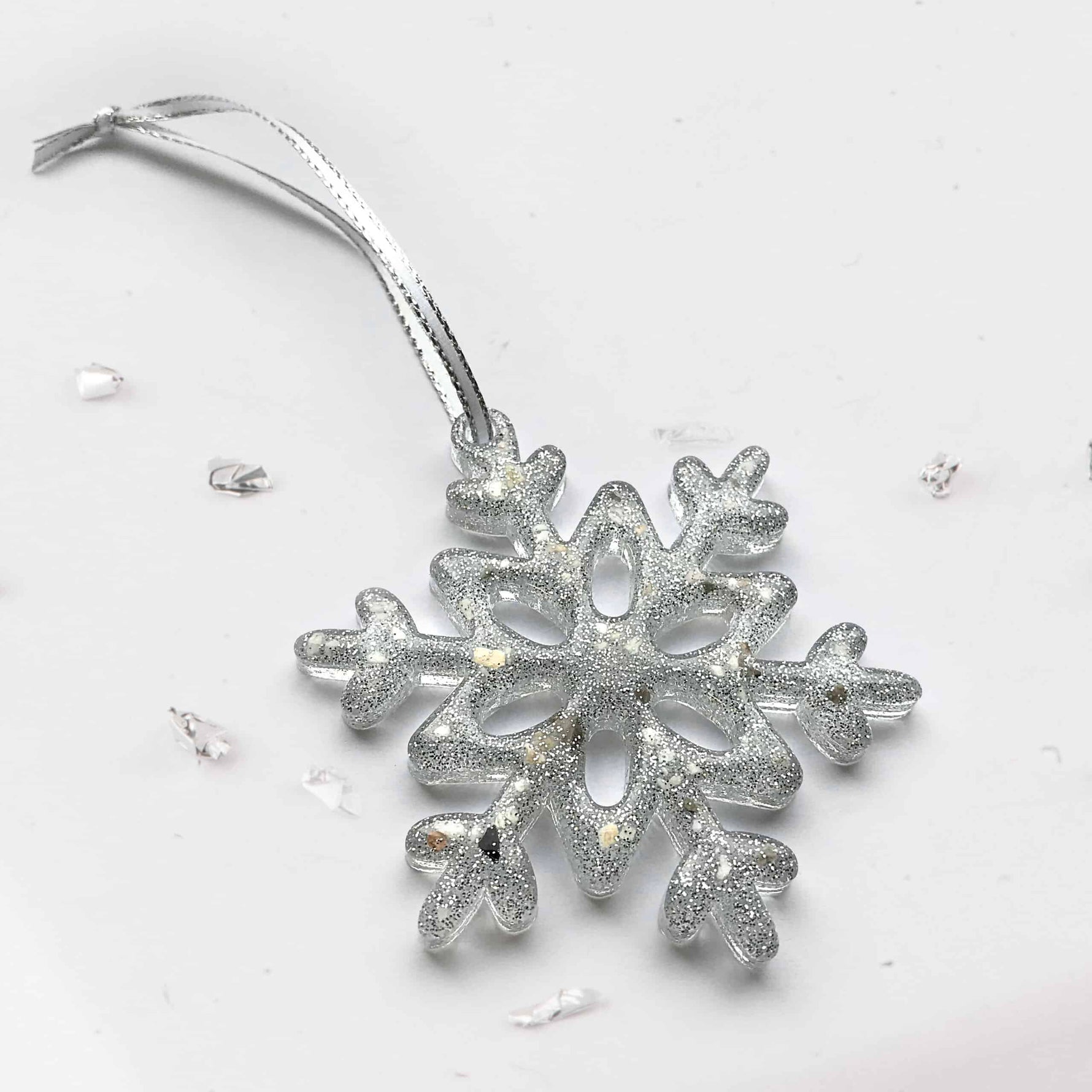 Ashes Or Hair Snowflake Tree Decoration