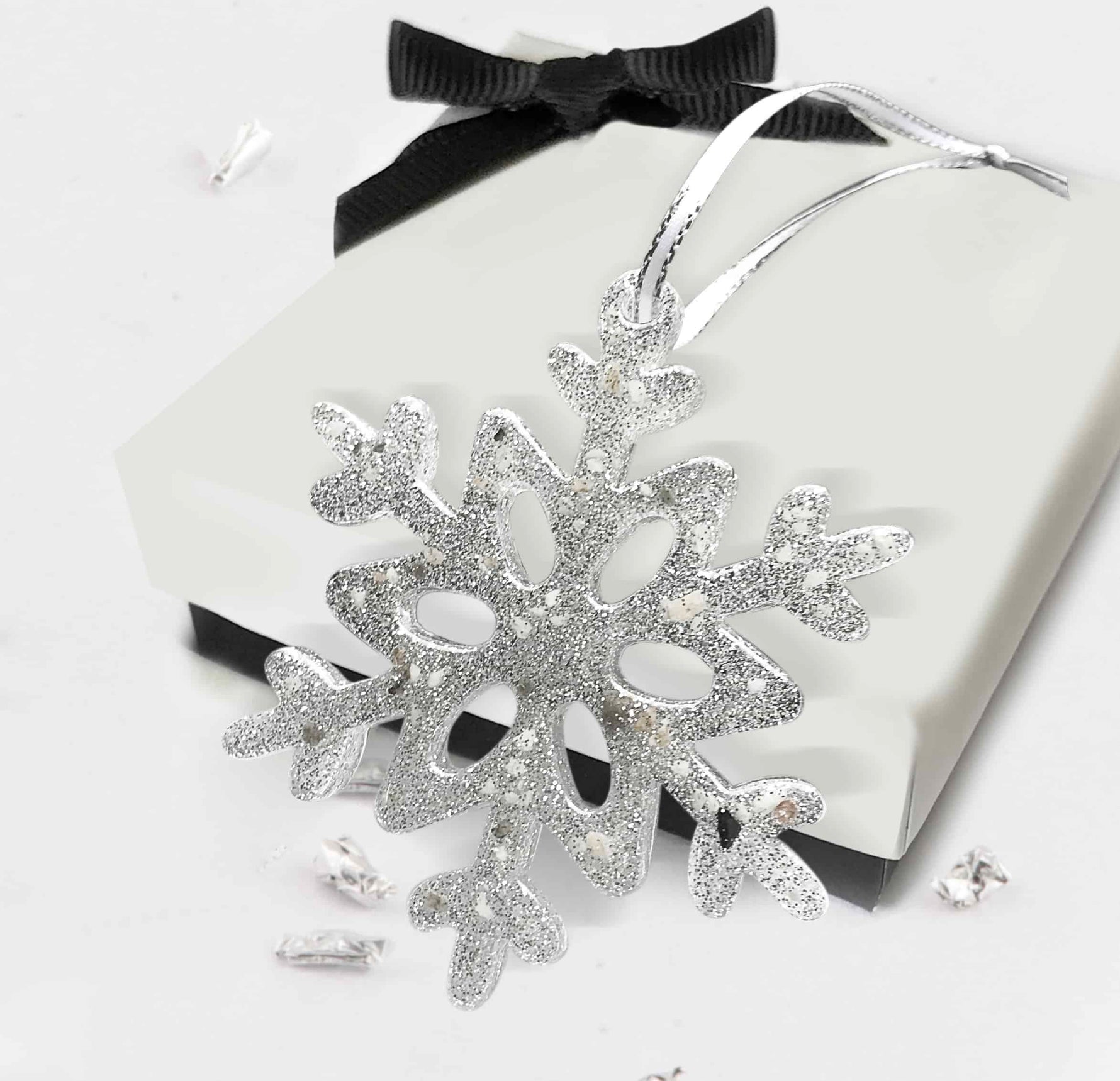 Ashes Or Hair Snowflake Tree Decoration