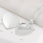 Ashes or Hair Inlaid Resin Heart Locket