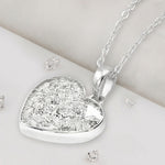 Ashes or Hair Inlaid Resin Heart Pendant