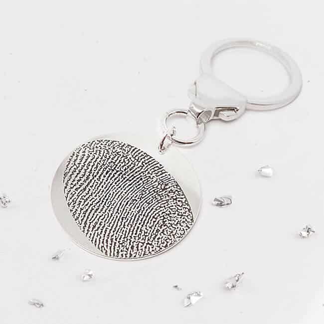 Fingerprint Round Keyring