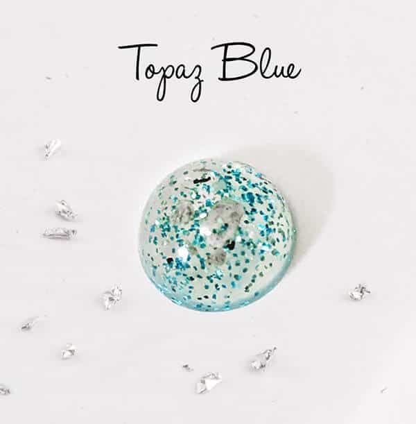 Hair or Ashes Star Glitter Resin Keyring