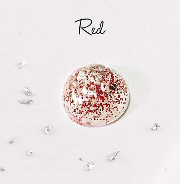 Hair or Ashes Star Glitter Resin Keyring