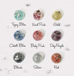 Hair or Ashes Star Glitter Resin Keyring