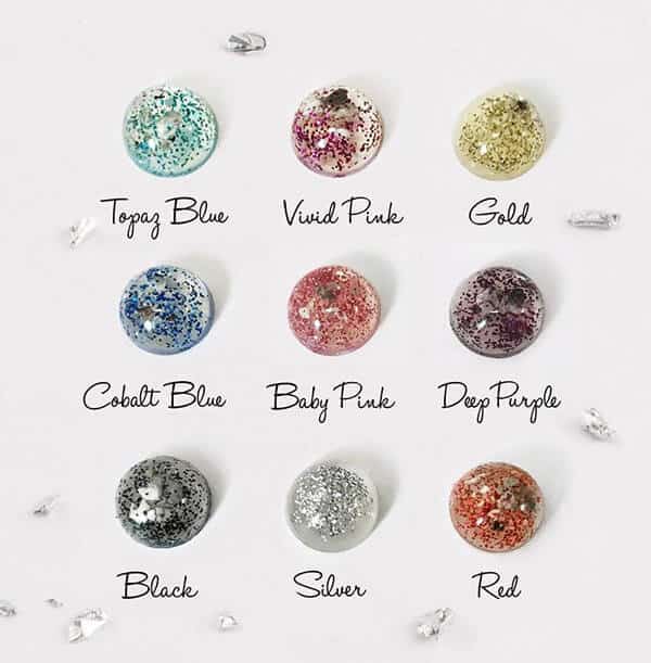 Hair or Ashes Star Glitter Resin Keyring