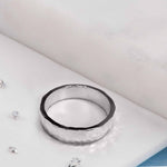 Sterling Silver Hidden Ashes Planished Ring