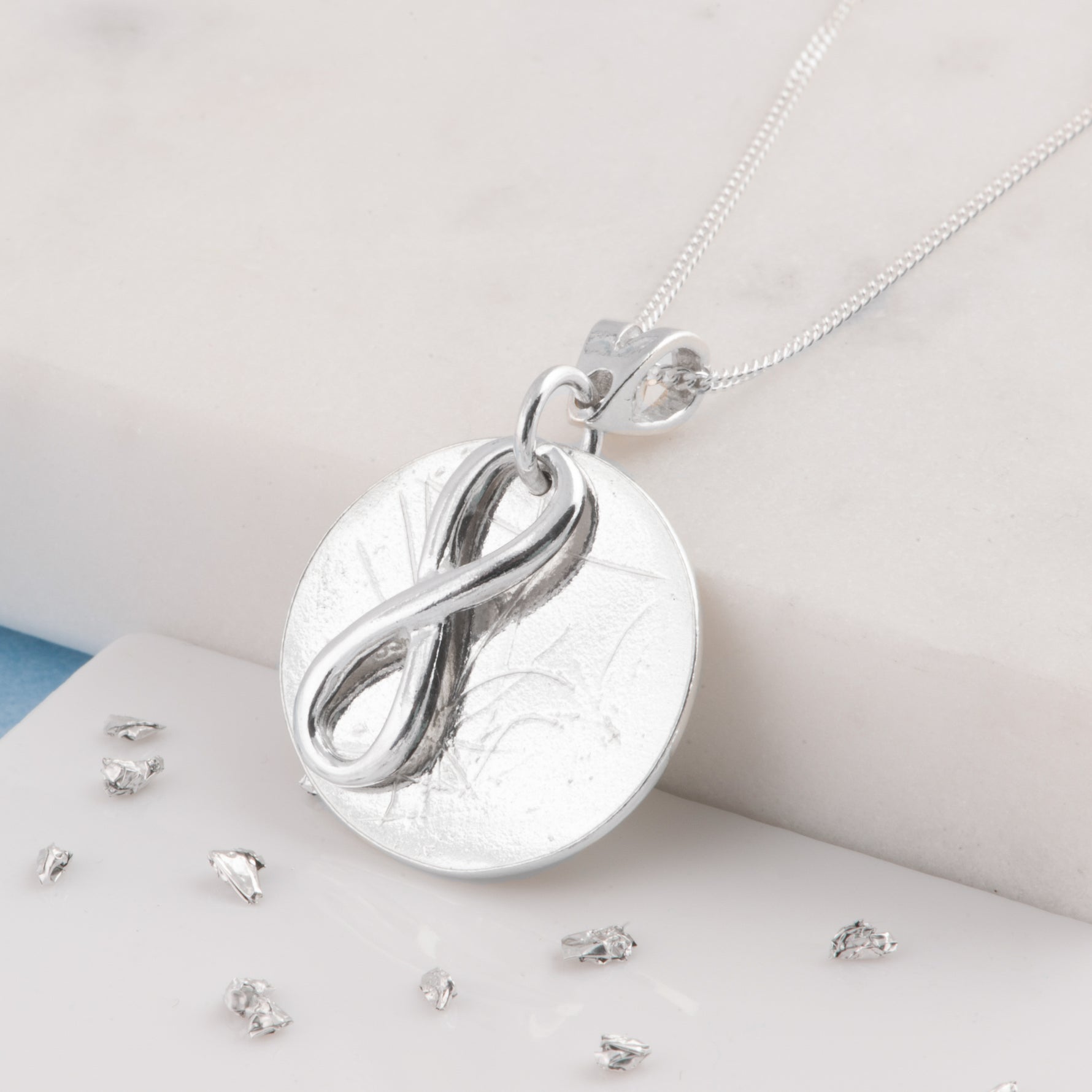 Ashes or Hair Eternal Love Knot Memorial Pendant