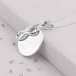 Ashes or Hair Eternal Love Knot Memorial Pendant