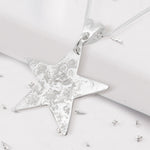 Ashes or Hair Imprint Star Pendant