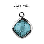 Ashes or Hair Imprinted Birthstone Pendant
