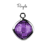 Ashes or Hair Imprinted Birthstone Pendant