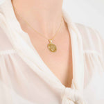 Ashes or Hair Imprinted Initial & Message Pendant