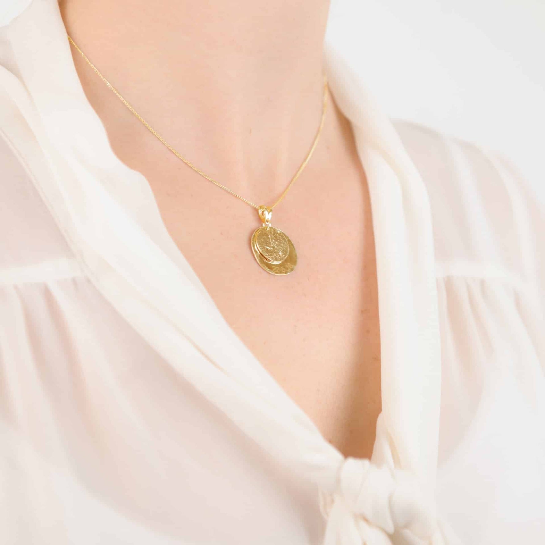 Ashes or Hair Imprinted Initial & Message Pendant