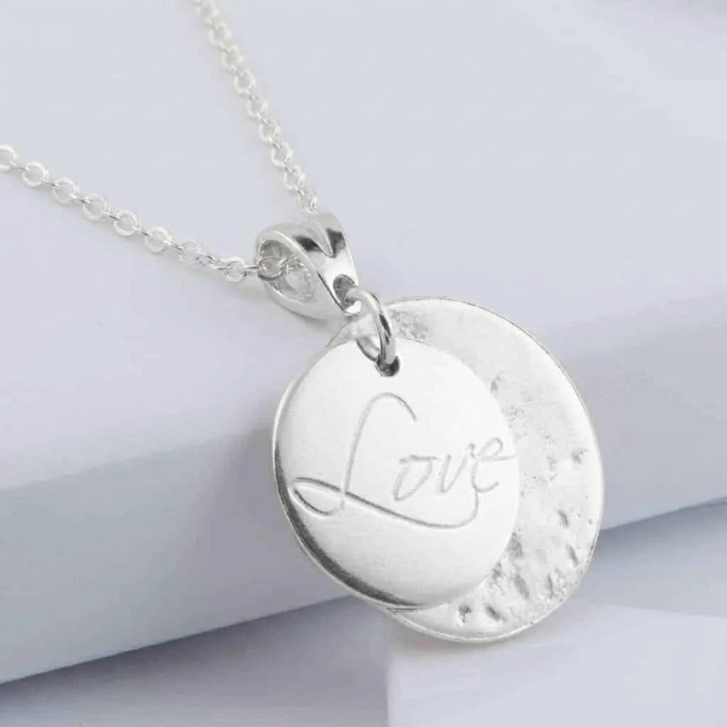 Ashes or Hair Imprinted Love Pendant