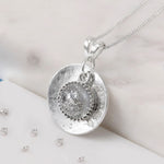 Ashes or Hair Imprinted Resin Gem Pendant
