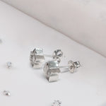 Ashes or Hair Resin Inlaid Star Stud Earrings