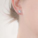 Ashes or Hair Resin Inlaid Star Stud Earrings