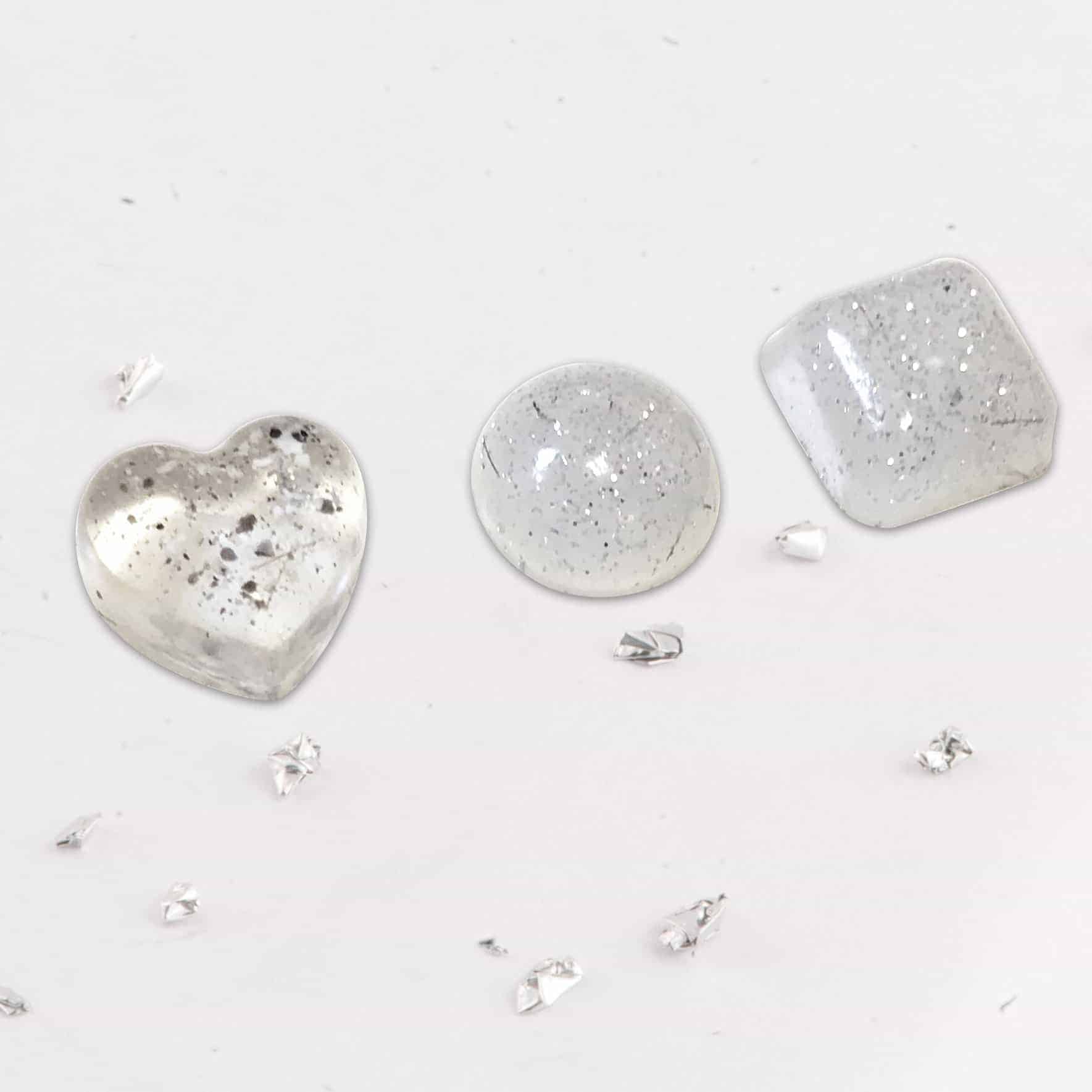 Ashes or Hair Round Glass Locket With Memorial Bead
