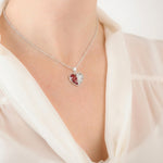 Ashes or Hair Split Heart Resin Pendant