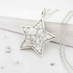 Ashes or Hair Star Pendant