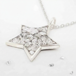 Ashes or Hair Star Pendant