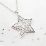 Ashes or Hair Star Pendant