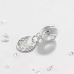 Ashes or Hair Sterling Silver Imprinted Charm