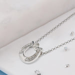 Crystal Ashes Horseshoe Inlaid Pendant