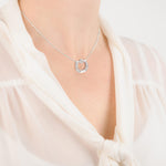 Crystal Ashes Horseshoe Inlaid Pendant