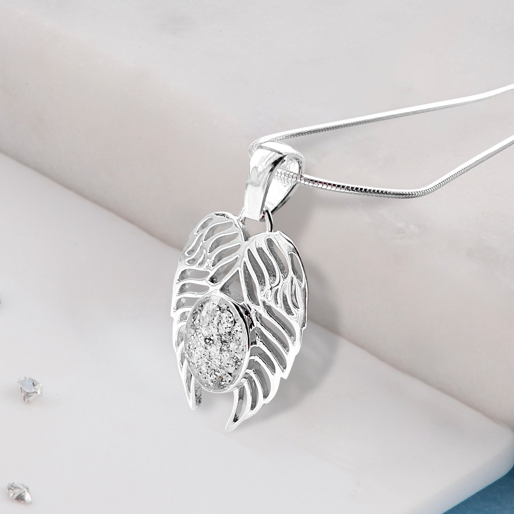 Filigree Angel wing pendant