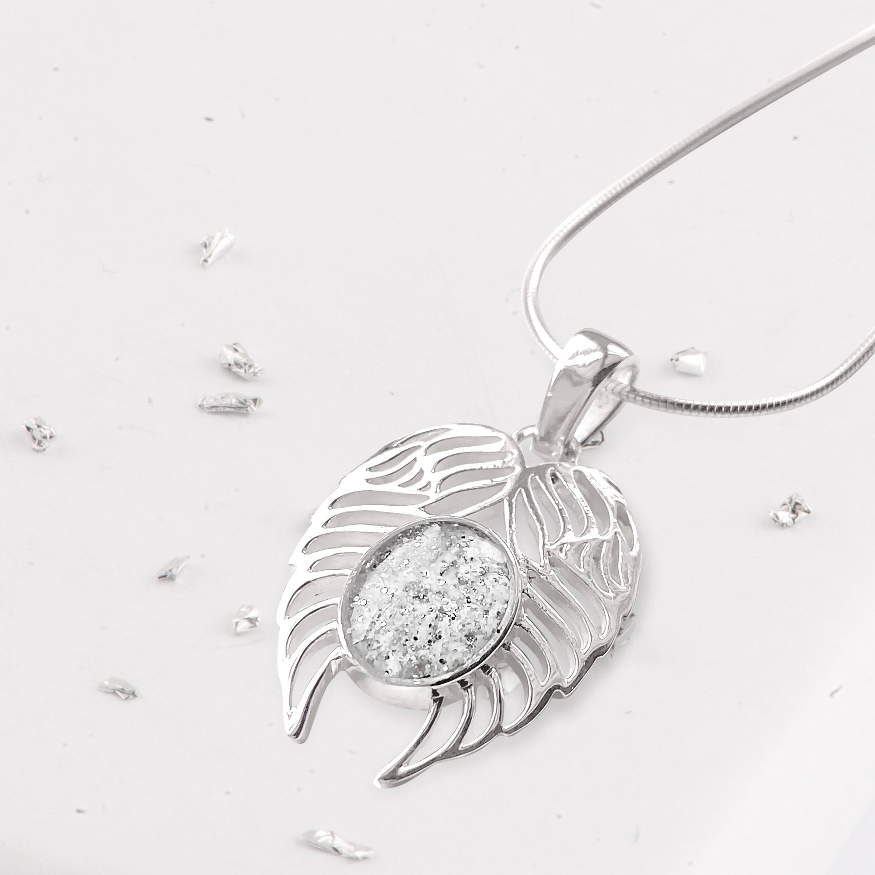 Filigree Angel wing pendant