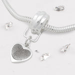 Fingerprint Heart Charm