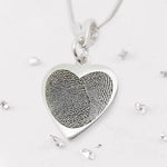 Fingerprint Heart Pendant