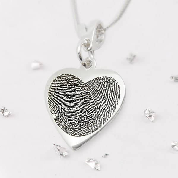 Fingerprint Heart Pendant