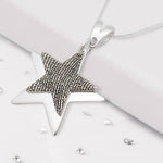 Fingerprint Layered Star Pendant