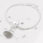 Fingerprint Round Disc Charm