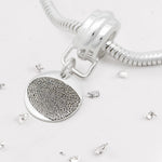 Fingerprint Round Disc Charm