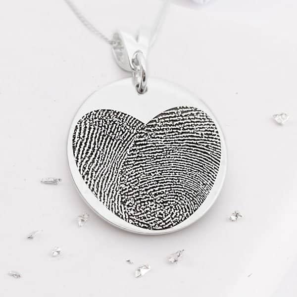 Fingerprint Round Pendant