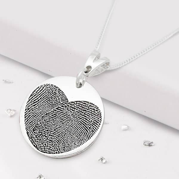 Fingerprint Round Pendant