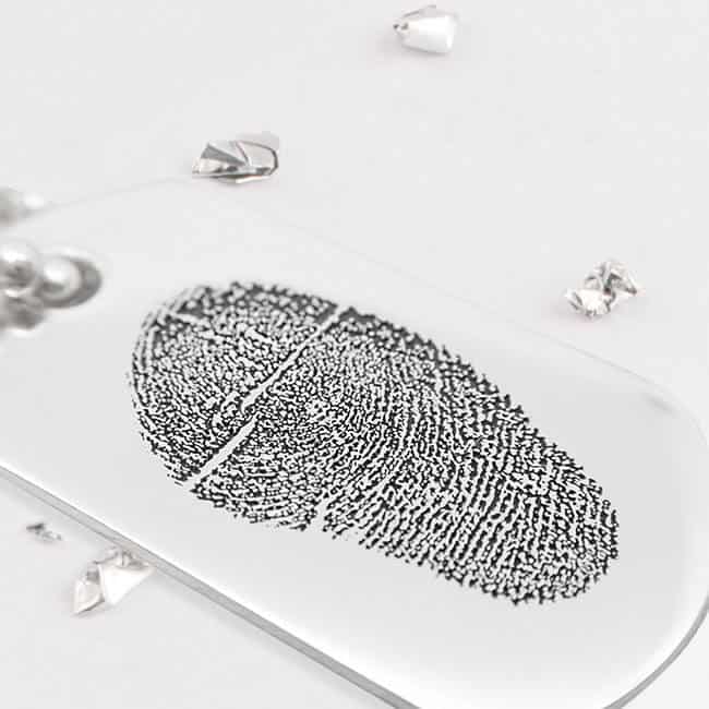 Fingerprint Single Dog Tag