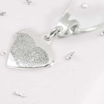 Fingerprint Small Heart Pendant