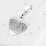 Fingerprint Small Heart Pendant