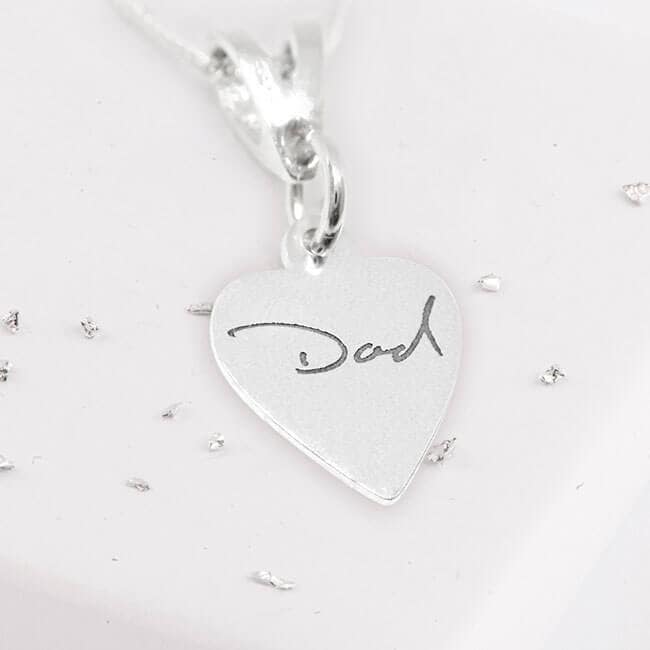 Fingerprint Small Heart Pendant