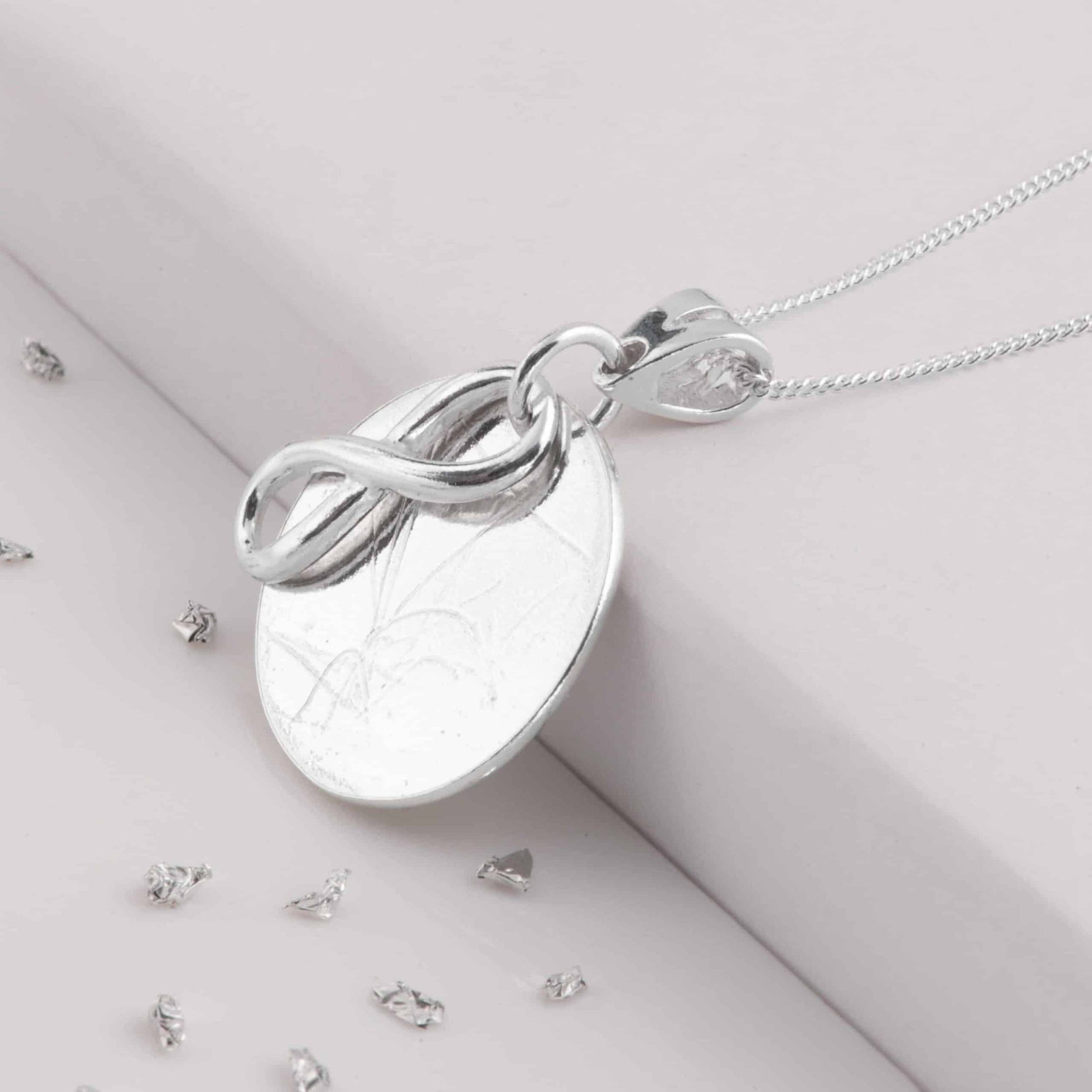 Gold Eternal Love Knot Memorial Pendant