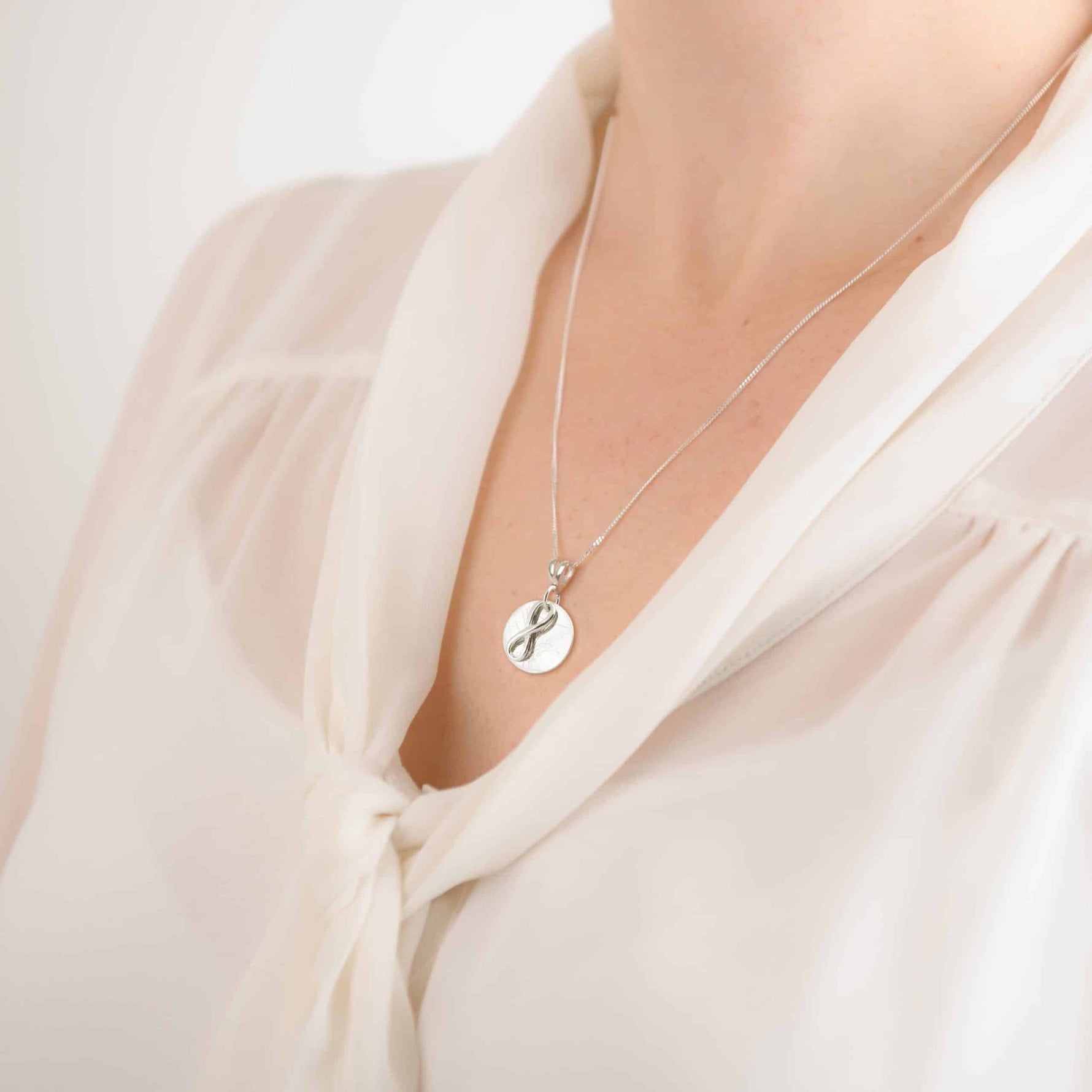 Gold Eternal Love Knot Memorial Pendant